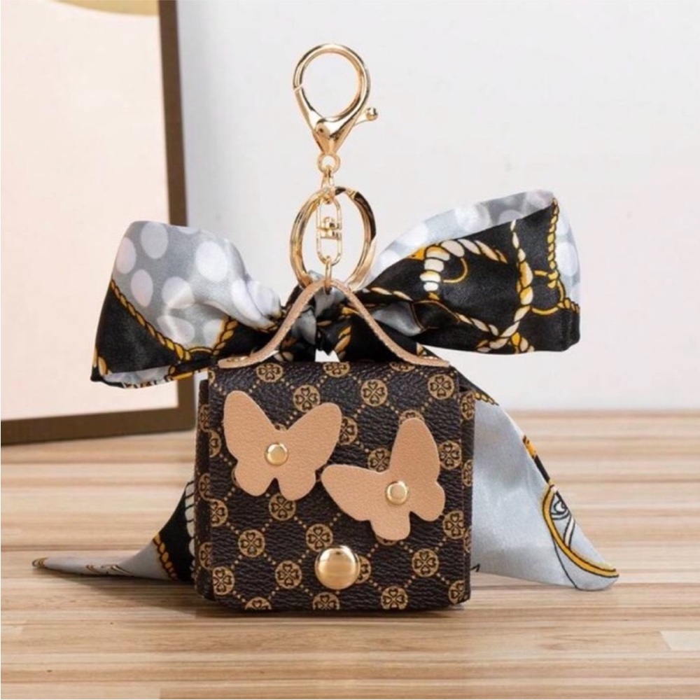 Brown Butterfly Fashion Bag Charm/Key Chain